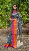 Soft cotton silk saree with jacquard weaving butta