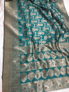 Banarasi silk weaving saree with zari woven border and pallu