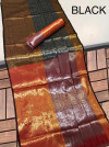 Soft kanchipuram silk pattu saree with zari woven work