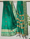 Handloom raw silk weaving saree