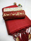 Chanderi cotton saree with two blouse piece