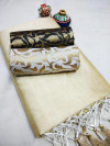 Chanderi cotton saree with two blouse piece