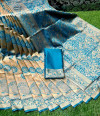 Soft banarasi silk saree with zari weaving designer rich pallu
