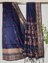 Handloom raw silk weaving saree