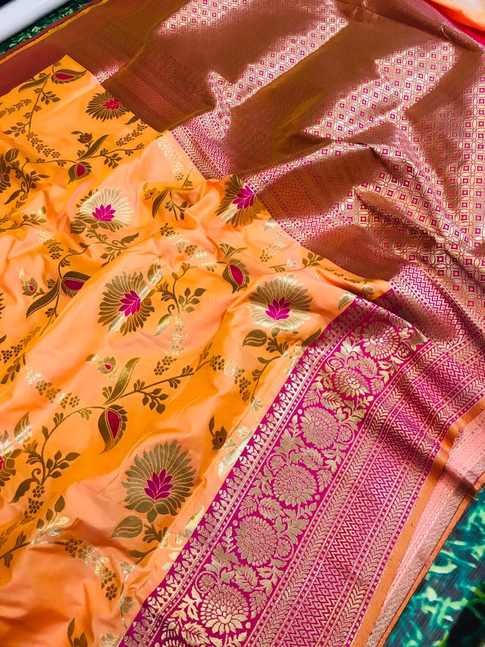 Soft paithani silk saree | woven design | Heer Fashion - YouTube