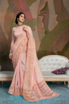 Linen Weaving silk saree