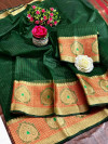 Green color doriya Soft cotton saree