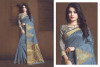 Crystal silk saree with jacquard weaving border