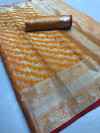 Lichi silk saree with zari work