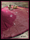 Kanchipuram silk handloom saree with zari woven work