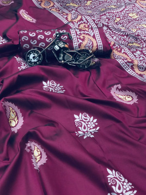 Soft silk weaving saree with rich pallu