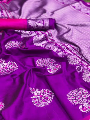 Lichi silk weaving saree