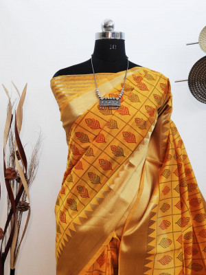 Aasam silk weaving saree with zari work