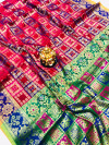 Lichi silk saree with golden zari weaving work