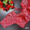 Red color designer banarsi silk blouse