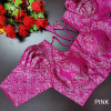 Pink color designer banarsi silk blouse