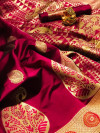 Soft banarasi silk saree with zari woven rich pallu