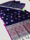 Lichi silk jacquard weaving saree