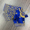 Fentam silk readymade blouse with golden thread and aari work