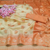 Soft silk saree with zari work