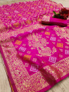Bandhani silk saree