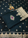 Lichi silk saree with zari weaving rich pallu