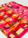 Banarasi weaving silk saree with golden zari work