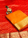Soft banarasi cotton silk saree with zari work