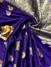Lichi silk saree with zari weaving work
