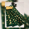Pure satin silk saree with floral print
