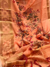 Soft linen saree with fine digital printed