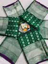 Lichi silk weaving saree with zari work