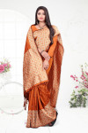 Raw silk saree with rich pallu