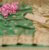 Soft silk saree with zari work