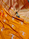 Lichi silk two tone saree