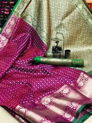 Soft silk weaving saree