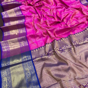 Kanchipuram handloom weaving silk saree