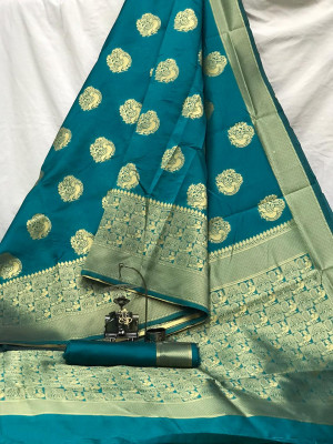 Banarasi silk saree with rich pallu