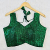Bollywood style sequence blouse green color