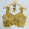 Bollywood style sequence work gold color blouse
