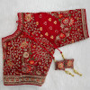 Maroon color embroidery and real jarakan daimond work blouse
