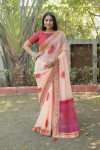 Multi color soft georgette saree with  printed work