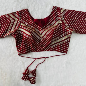 Maroon color exclusive wedding collection blouse