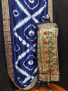 Blue color soft dola silk saree with zari weaving work
